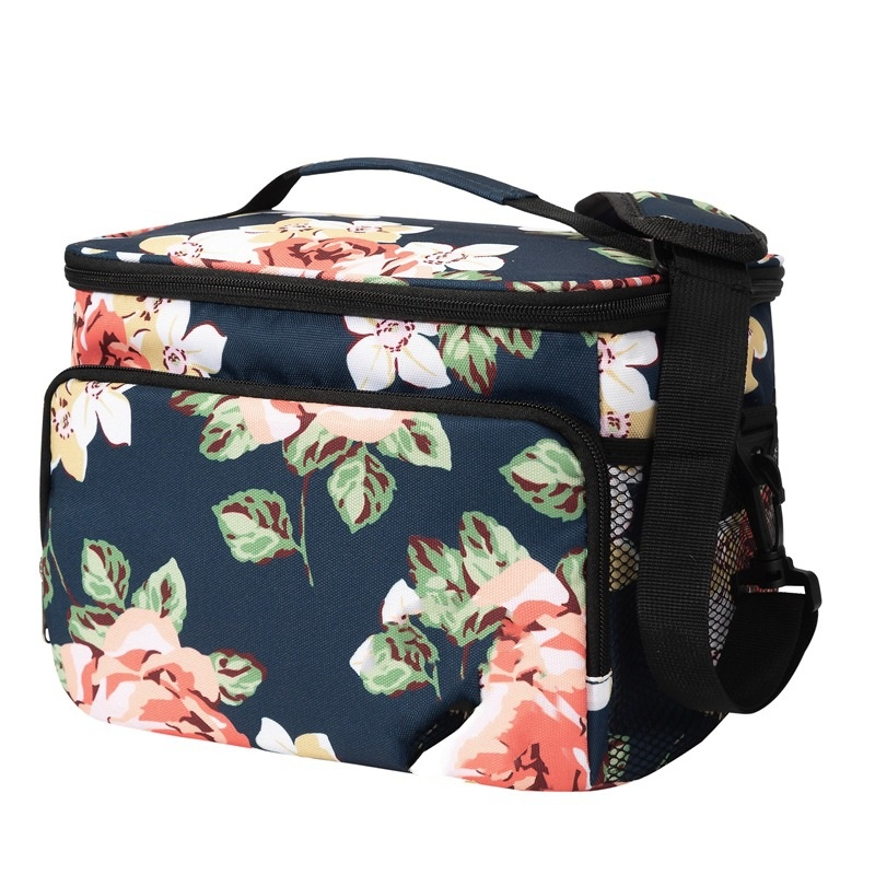 TRUST-U Polyester Oxford cloth portable adult large capacity lunch box bag Thermal bag bag Hot pressed waterproof portable meal bag