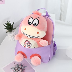 TRUST-U  3D three-dimensional  fur toy backpack kindergarten cartoon cute small backpack lightweight backpack