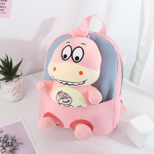 TRUST-U  3D three-dimensional  fur toy backpack kindergarten cartoon cute small backpack lightweight backpack