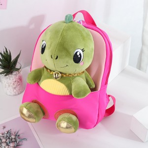 TRUST-U  3D three-dimensional  fur toy backpack kindergarten cartoon cute small backpack lightweight backpack