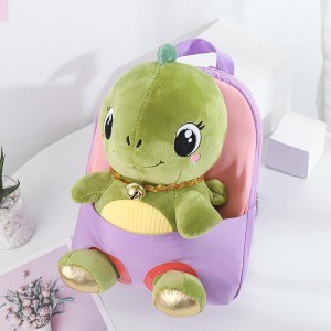 TRUST-U  3D three-dimensional  fur toy backpack kindergarten cartoon cute small backpack lightweight backpack