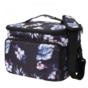 TRUST-U Polyester Oxford cloth portable adult large capacity lunch box bag Thermal bag bag Hot pressed waterproof portable meal bag