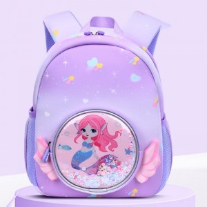 TRUST-U Sesame Baby Diving bag Cartoon cute kindergarten bag 1-3-6 mini bag for girls