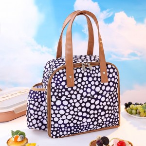 TRUST-U Long portable insulated lunch bag printed design for large size insulated insulated lunch box bag picnic ice pack