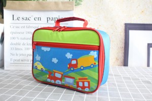 TRUST-U Children’s cartoon portable thermal bag spot wholesale polyester primary school lunch box fresh-keeping cold lunch bento bag