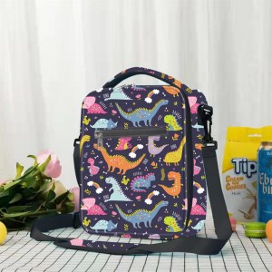 TRUST-U Crossbody Unicorn print thermal student lunch bag with children’s cartoon design portable cross-border bento bag