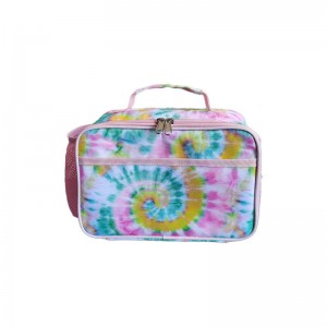 TRUST-U Cartoon print unicorn Rainbow Tie dye crossbody bag children’s insulated lunch bag ice bag