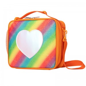 TRUST- U Love fresh insulated lunch bag Cross border portable diagonal children school girls bento bag