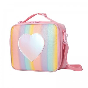 TRUST- U Love fresh insulated lunch bag Cross border portable diagonal children school girls bento bag