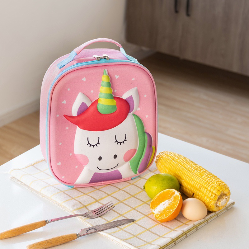 TRUST-U Unicorn children lunch bag portable cartoon environmental girl student thermal insulation cute thermal bag bento box