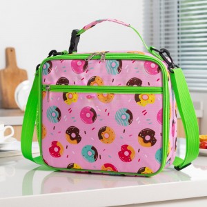 TRSUT-U Oxford Cloth Children’s Lunch Bag Boys Girls Cross Border cartoon diagonal portable PEVA insulated bento bag