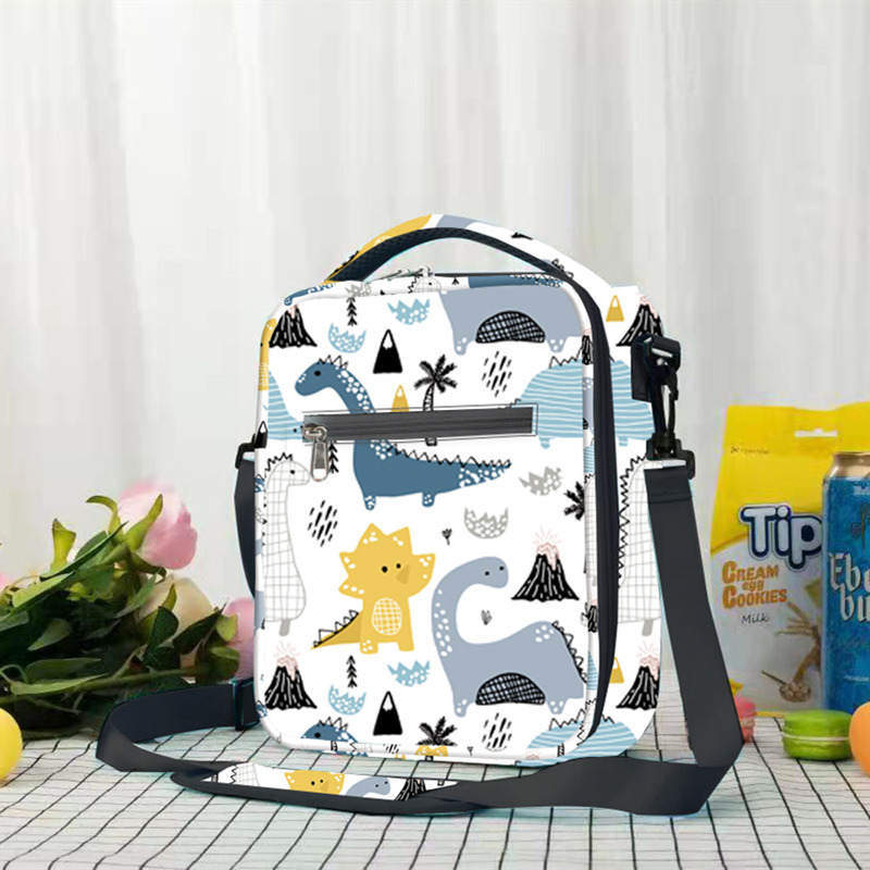 TRUST-U Crossbody Unicorn print thermal student lunch bag with children’s cartoon design portable cross-border bento bag