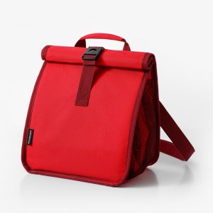 TRUST-U Cross-border folding button insulated lunch bag Crossbody portable lunch box bento bag