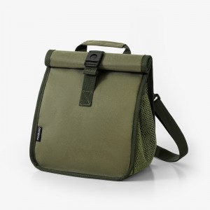 TRUST-U Cross-border folding button insulated lunch bag Crossbody portable lunch box bento bag