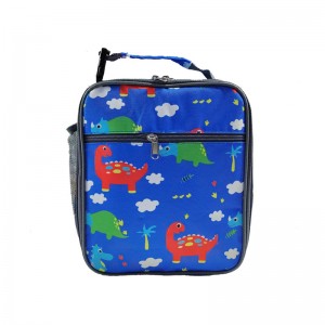 TRUST-U Portable cartoon animal kids lunch bag Insulated portable student bento bag Oxford Cloth waterproof Boys and girls