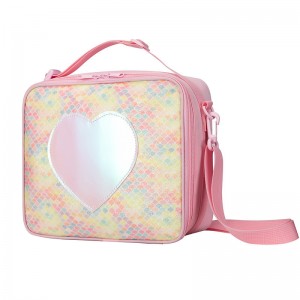 TRUST- U Love fresh insulated lunch bag Cross border portable diagonal children school girls bento bag