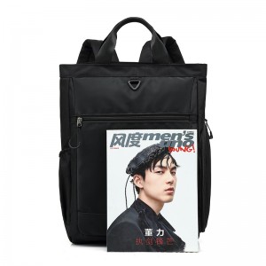 Baga badmantan tiugh ann an stoidhle Korean Trust-U: Backpack dà-strap unisex airson 3 racaichean - Deasachadh spòrs casual