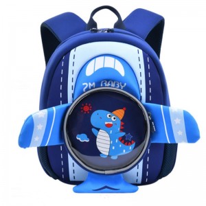 TRUST-U Kindergarten backpack Male cartoon cute 3D preschool diving backpack Lightweight children’s shoulder mini bag