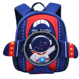 TRUST-U Kindergarten backpack Male cartoon cute 3D preschool diving backpack Lightweight children’s shoulder mini bag