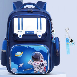 TRUST-U Cartoon schoolbag for elementary school students male 1-3-6 high capacity schoolbag for students backpack for children