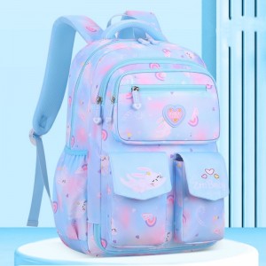 TRUST-U Cartoon schoolbag for elementary school students male 1-3-6 high capacity schoolbag for students backpack for children