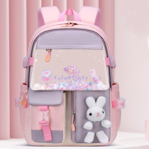 TRUST-U Primary school bag integrated open large capacity space bag male and female students cartoon children backpack backpack