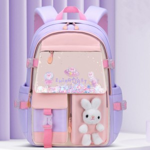 TRUST-U Primary school bag integrated open large capacity space bag male and female students cartoon children backpack backpack