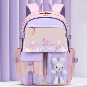 TRUST-U Primary school bag integrated open large capacity space bag male and female students cartoon children backpack backpack