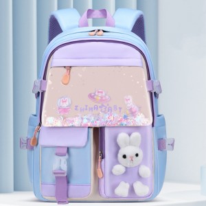 TRUST-U Primary school bag integrated open large capacity space bag male and female students cartoon children backpack backpack