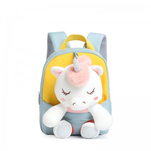 TRUST-U 3D three-dimensional fur toy backpack kindergarten cartoon cute small backpack lightweight backpack