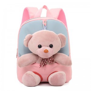 TRUST-U 3D three-dimensional  fur toy backpack kindergarten cartoon cute small backpack lightweight backpack