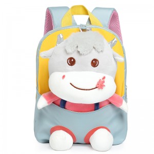 TRUST-U 3D three-dimensional fur toy backpack kindergarten cartoon cute small backpack lightweight backpack