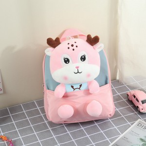 TRUST-U 3D three-dimensional fur toy backpack kindergarten cartoon cute small backpack lightweight backpack