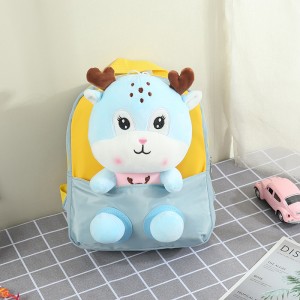 TRUST-U 3D three-dimensional fur toy backpack kindergarten cartoon cute small backpack lightweight backpack