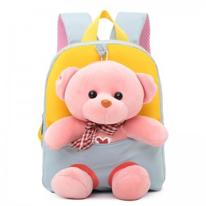 TRUST-U 3D three-dimensional  fur toy backpack kindergarten cartoon cute small backpack lightweight backpack