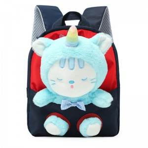 TRUST-U 3D three-dimensional  fur toy backpack kindergarten cartoon cute small backpack lightweight backpack