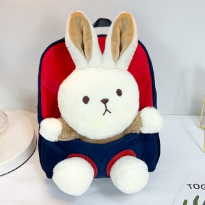 TRUST-U 3D three-dimensional  fur toy backpack kindergarten cartoon cute small backpack lightweight backpack