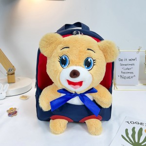 TRUST-U 3D three-dimensional  fur toy backpack kindergarten cartoon cute small backpack lightweight backpack