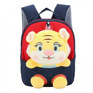 TRUST-U 3D three-dimensional fur toy backpack kindergarten cartoon cute small backpack lightweight backpack