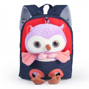 TRUST-U 3D three-dimensional fur toy backpack kindergarten cartoon cute small backpack lightweight backpack