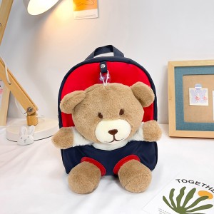 TRUST-U 3D three-dimensional  fur toy backpack kindergarten cartoon cute small backpack lightweight backpack