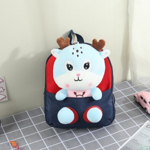 TRUST-U 3D three-dimensional fur toy backpack kindergarten cartoon cute small backpack lightweight backpack