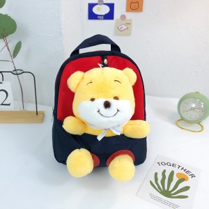 TRUST-U 3D three-dimensional fur toy backpack kindergarten cartoon cute small backpack lightweight backpack