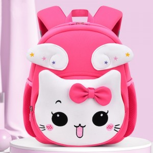 TRUST-U Sesame baby new diving material schoolbag female cartoon cute children’s small schoolbag kindergarten anti-lost bag