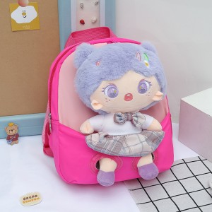 TRUST-U 3D three-dimensional unicorn fur toy backpack kindergarten cartoon cute small backpack lightweight backpack