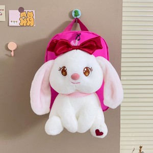 TRUST-U 3D three-dimensional  fur toy backpack kindergarten cartoon cute small backpack lightweight backpack