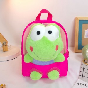 TRUST-U 3D three-dimensional fur toy backpack kindergarten cartoon cute small backpack lightweight backpack