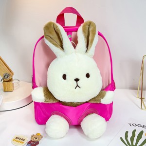 TRUST-U 3D three-dimensional  fur toy backpack kindergarten cartoon cute small backpack lightweight backpack