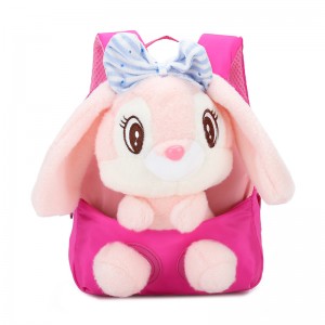 TRUST-U  3D three-dimensional  fur toy backpack kindergarten cartoon cute small backpack lightweight backpack