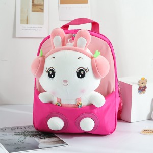 TRUST-U 3D three-dimensional fur toy backpack kindergarten cartoon cute small backpack lightweight backpack